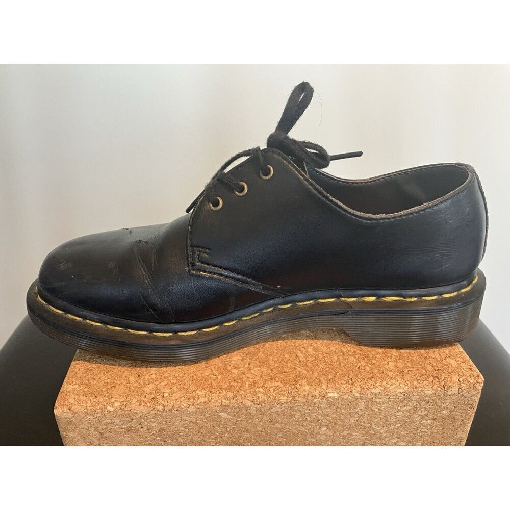 Doc Martens US, Men 6 Ladies 7, Black Vegan Lace-Up Oxford Shoes AW004 - Picture 6 of 11